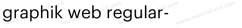 graphik web regular字体转换